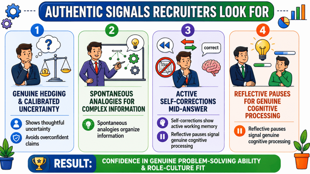 Authentic signals recruiters look for during interviews and candidate evaluation