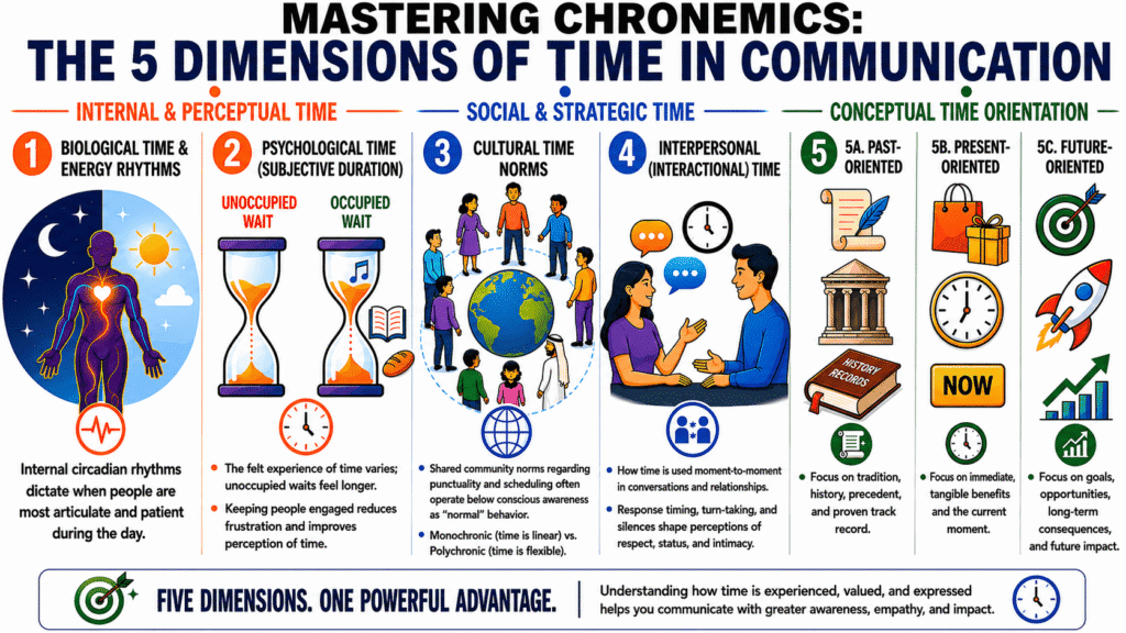 Chronemics: The 5 Dimensions of Time in Communication