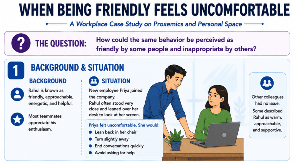 Proxemics in the Workplace Case Study on Personal Space and Professional Relationships