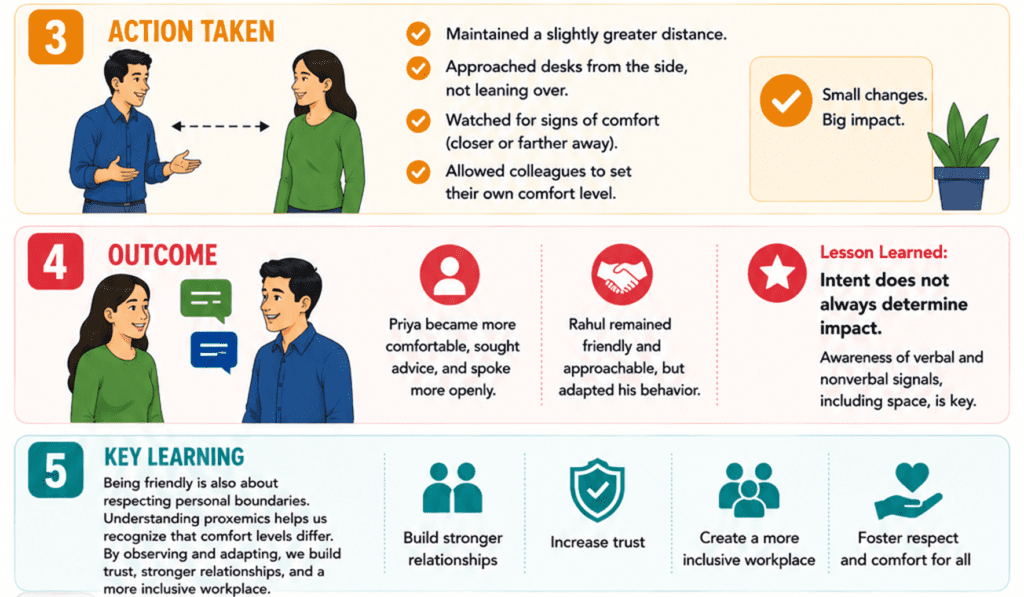 Proxemics in the Workplace: Adapting Personal Space to Build Trust and Respect